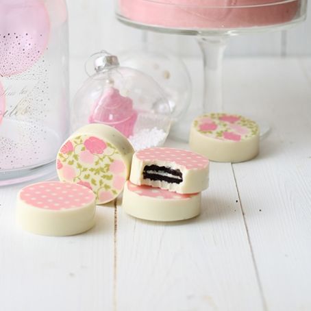 Galletas Oreo con chocolate blanco