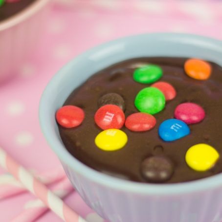 Mousse de chocolate y M&M's