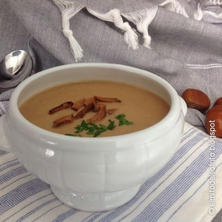 Crema de ceps y castañas