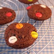 Galletas de chocolate y Lacasitos - Paso 1