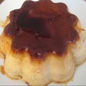 Flan de huevo al baño maría con caramelo