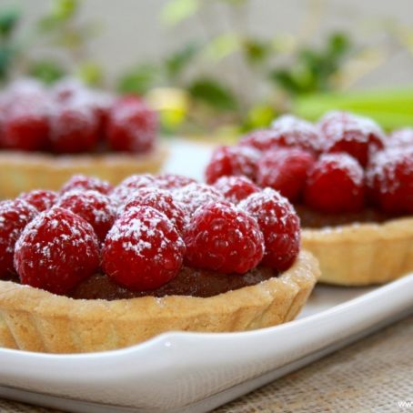 TARTALETA DE QUESO Y  MERMELADA DE FRUTOS ROJOS