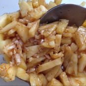 Coca de atún rojo sobre tartar de piña marinada - Paso 3