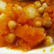 Garbanzos con calabaza