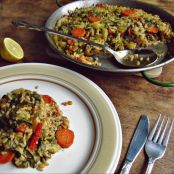 Paella de verduras