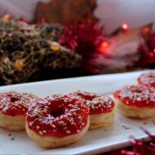 Donuts de queso Provolone y mermelada de pimientos asados