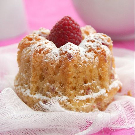 Raspberry-lemon mini bundt cakes
