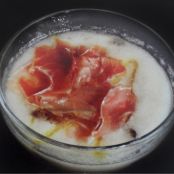 Crema fría de melón con jamón