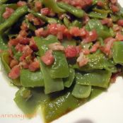 Judias verdes con jamón.