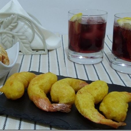 LANGOSTINOS EN GABARDINA