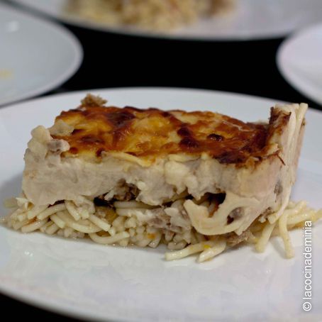 Lasaña de espaguetis