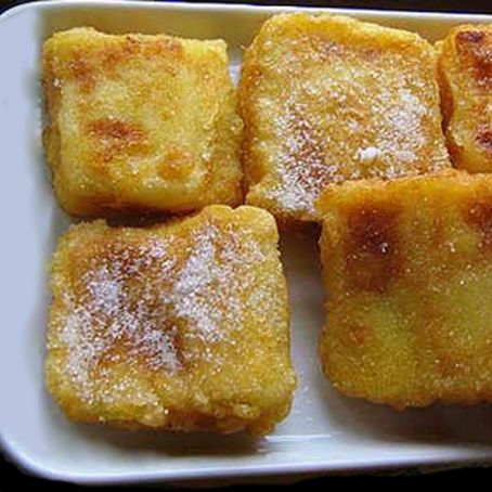 LECHE FRITA CON TEMPURA