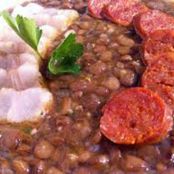 Lentejas con chorizo.
