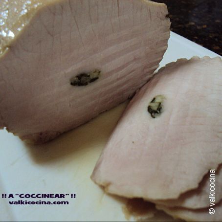 Lomo mechado en aceite