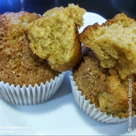 Magdalenas de limonetto y dulce de leche