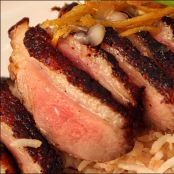 Magret d'ànec al vi