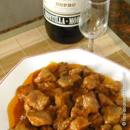 Magro de cerdo al Montilla Moriles