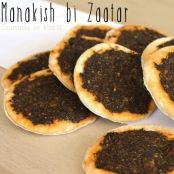 Manakish bi Zaatar (tortitas de tomillo)