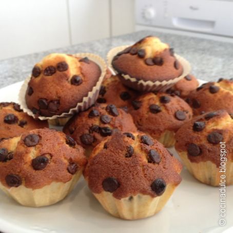 Magdalenas con chocolate Forner