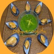 Mejillones con mojo verde thermomix