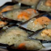 Mejillones en salsa verde