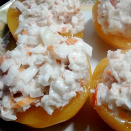 melocotones rellenos salados