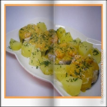 Merluza al cava thermomix