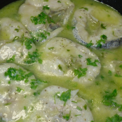 Filetes de merluza en salsa verde