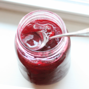 Mermelada casera de ciruela roja