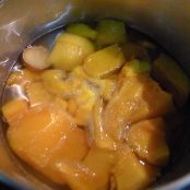 Surtido de mermeladas (fresa/vainilla, pera/anís, kiwi/hierbabuena y mango/jengibre) y panes (remolacha, maíz y jengibre) - Paso 4