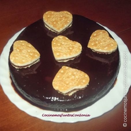 Mi bizcocho de San Valentín de galletas el Príncipe en olla Erika y sin ella