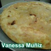 Tortilla de patata con cebolla