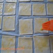 Hojaldres de crema pastelera. Miguelitos. - Paso 2