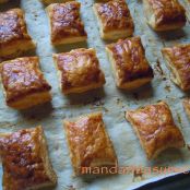 Hojaldres de crema pastelera. Miguelitos. - Paso 3