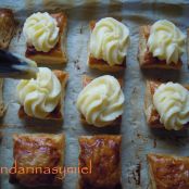 Hojaldres de crema pastelera. Miguelitos. - Paso 5