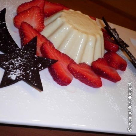 Mini bavarois de vainilla