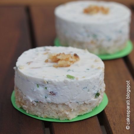 Minicheesecakes de queso y nueces