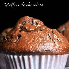 Muffins de chocolate con yogur natural