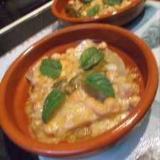 Montadito de garbanzos