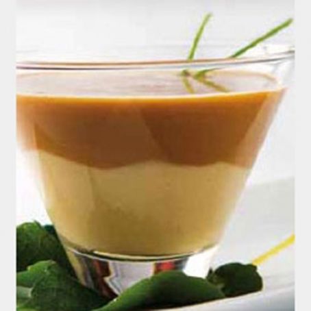 Mousse de lentejas de la Armiña con crema de boletos