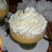 Mousse de queso y melocotón