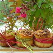 Muffins rellenos de manzanas