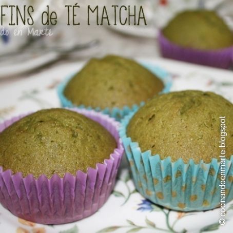 Muffins de Té Matcha