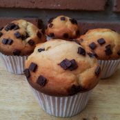 Cupcakes con pepitas de chocolate