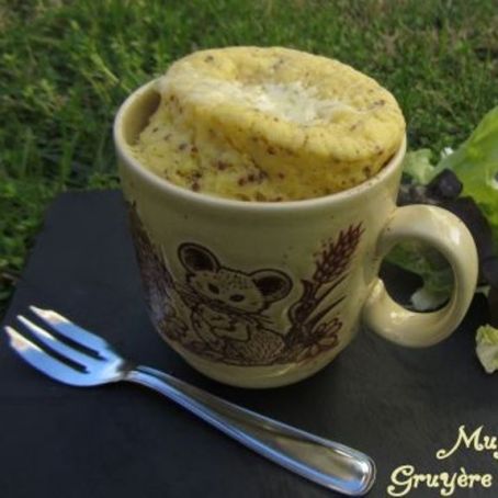 Mug cake de mostaza y queso