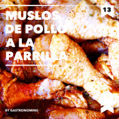 Muslos de pollo a la parrilla