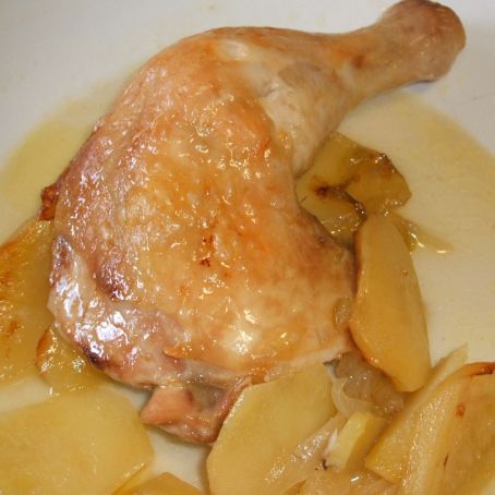 Muslos de pollo al horno