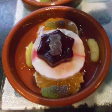 Remolacha con naranja y queso