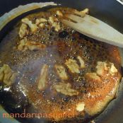 Natillas de caramelo y nueces caramelizadas. - Paso 4