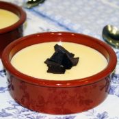 Natillas de chocolate blanco
